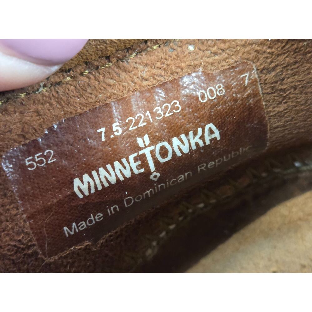 Minnetonka Mosaic Boot Urban Wanderer Suede Leather Shoes Women's 7.5 - Picture 6 of 11